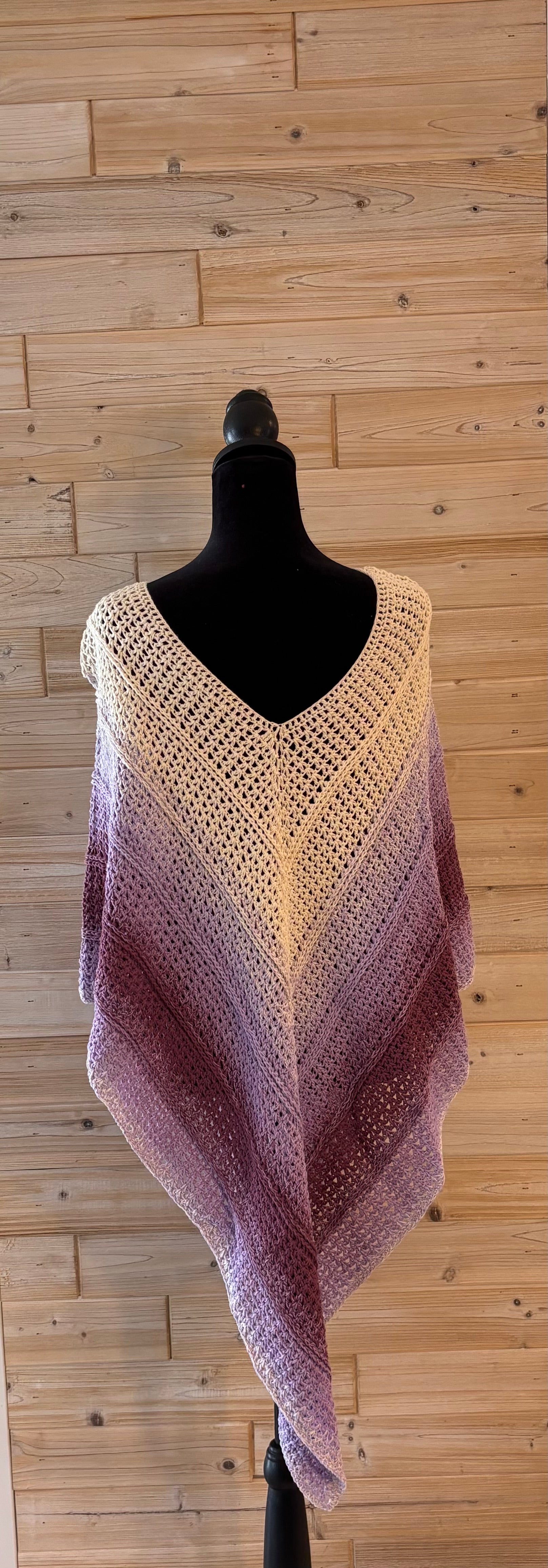 Amethyst Horizon V-Neck Poncho