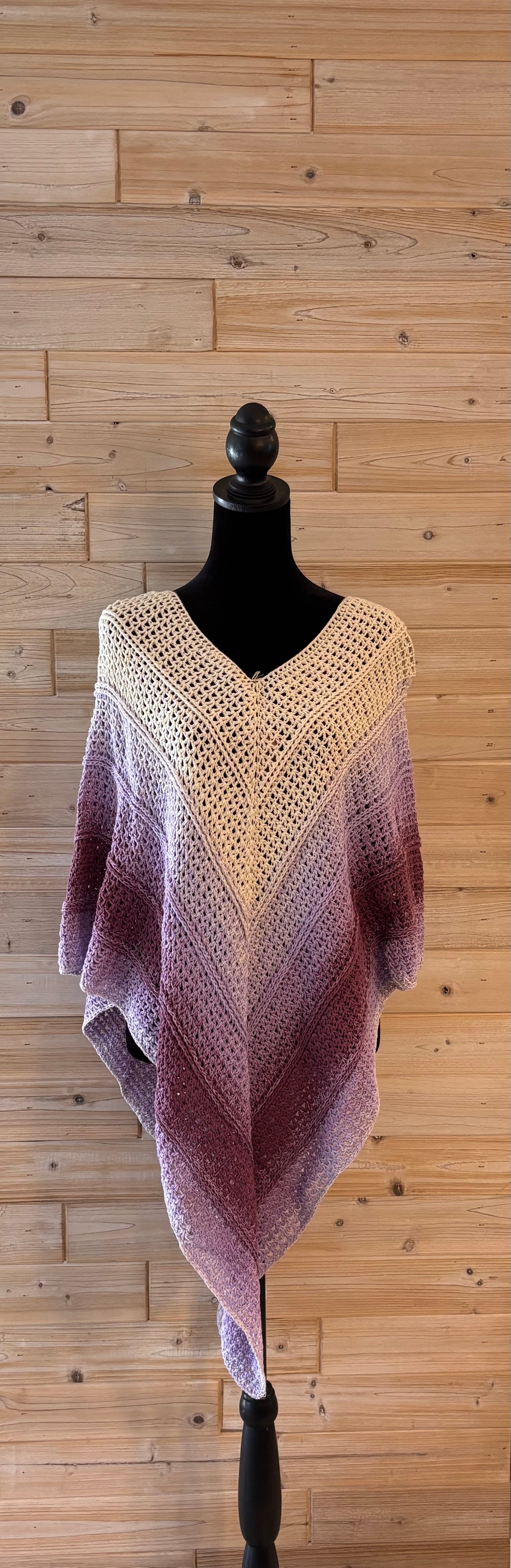 Amethyst Horizon V-Neck Poncho