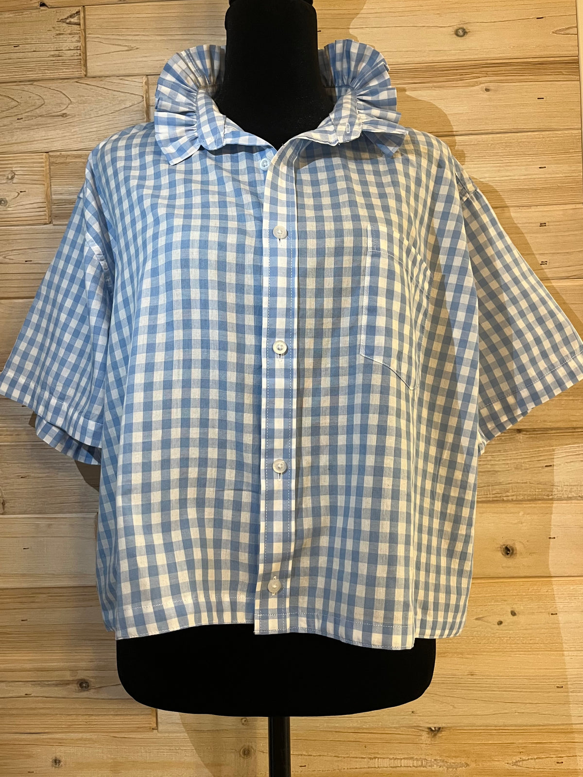 Up-cycled Short Sleeve Shirt