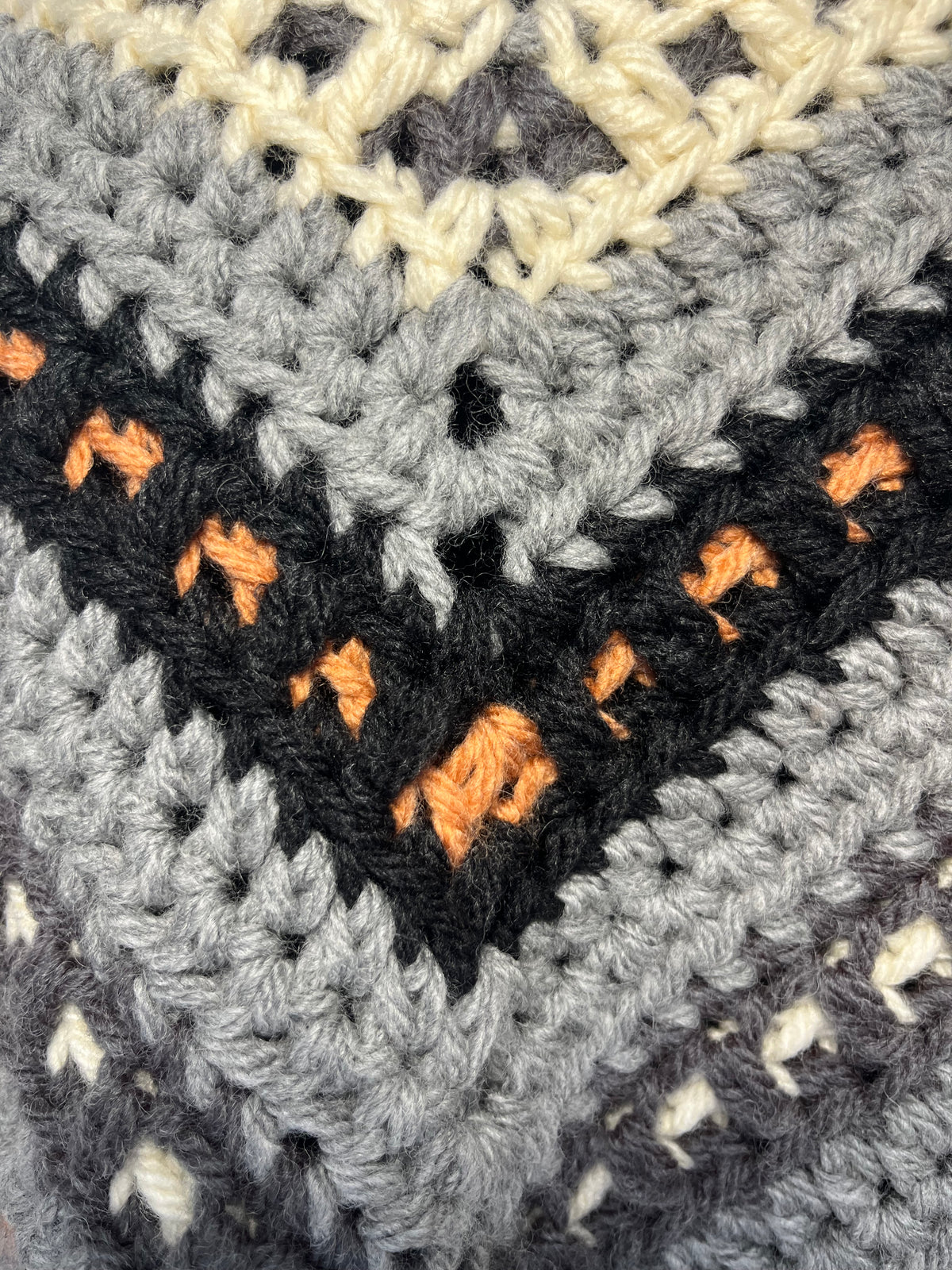 Bulky Crochet Shawl with Tassels