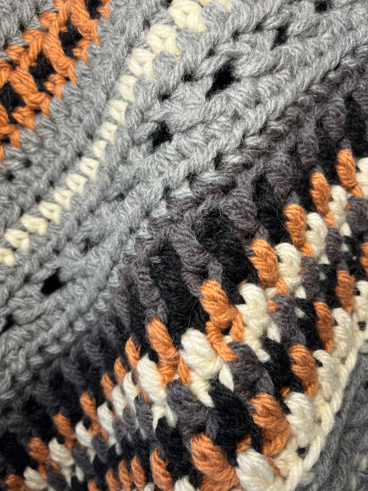 Bulky Crochet Shawl with Tassels