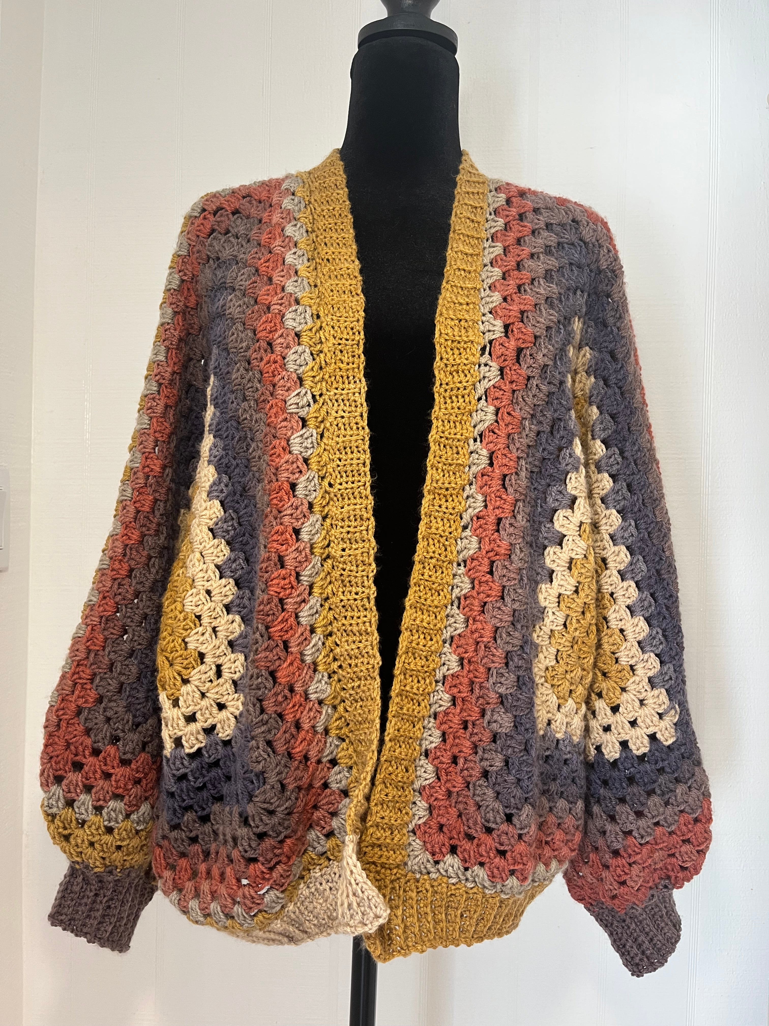 Oversized Granny Hexagon Sweater