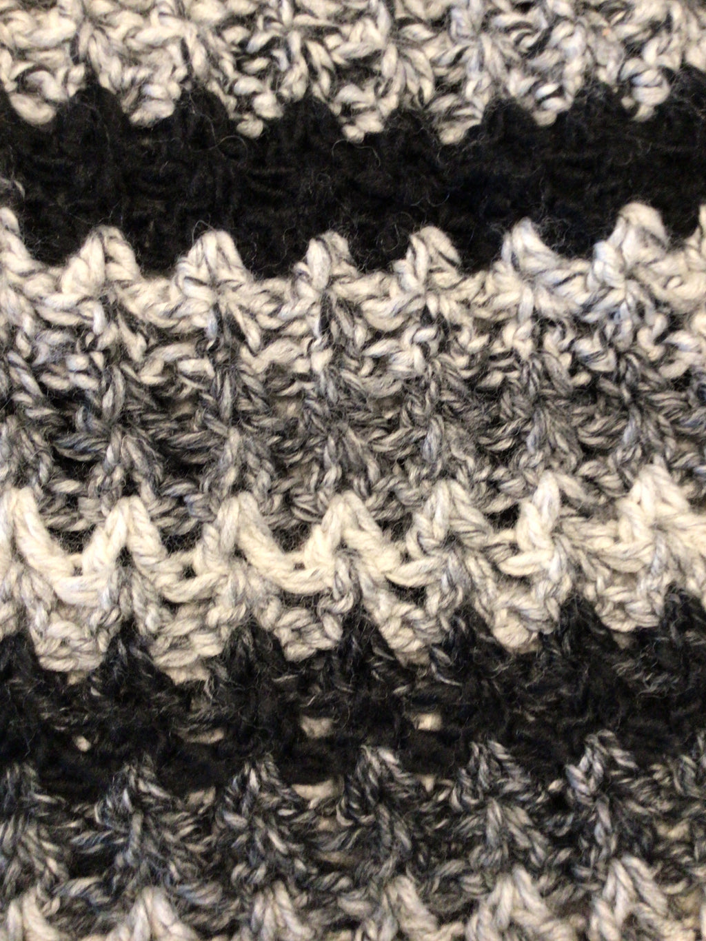 Midnight Frost Textured Shawl